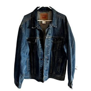 Levi's Denim Trucker 70507 0389 Red Tab Classic Denim Jacket Mens XL